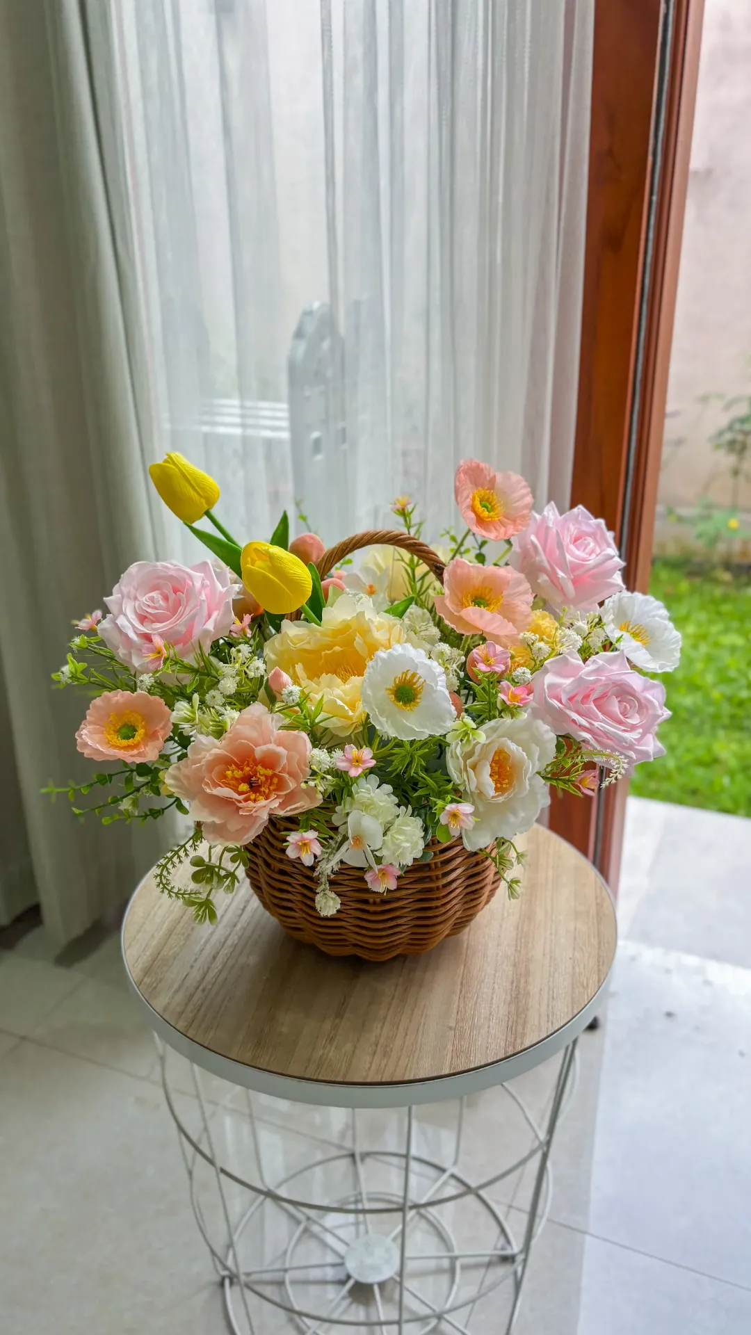 Artificial Flower Basket